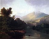 Thomas Doughty Canvas Paintings - A Lake in the White Mountains